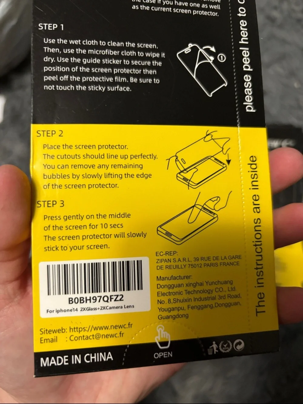 Tempered Glass Screen Protectors - 3 pcs Apple iPhone 14, 15 & 16 plus,